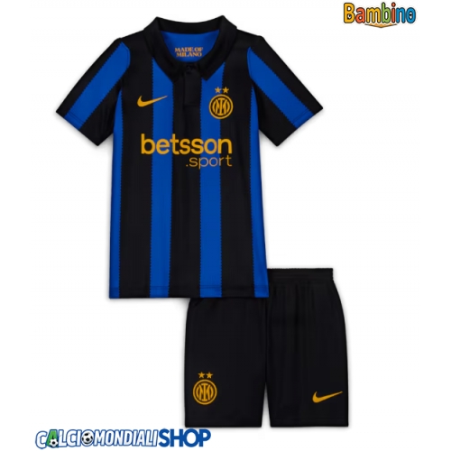 Maglie da calcio Inter Milan Prima Maglia Bambino 2026-27 Manica Corta + Pantaloni corti)